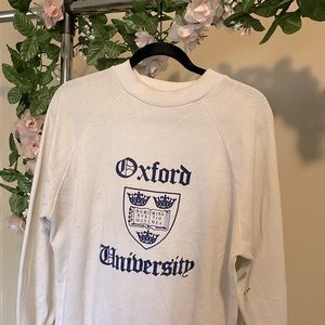Oxford university White sweater - size L / pullover sweater